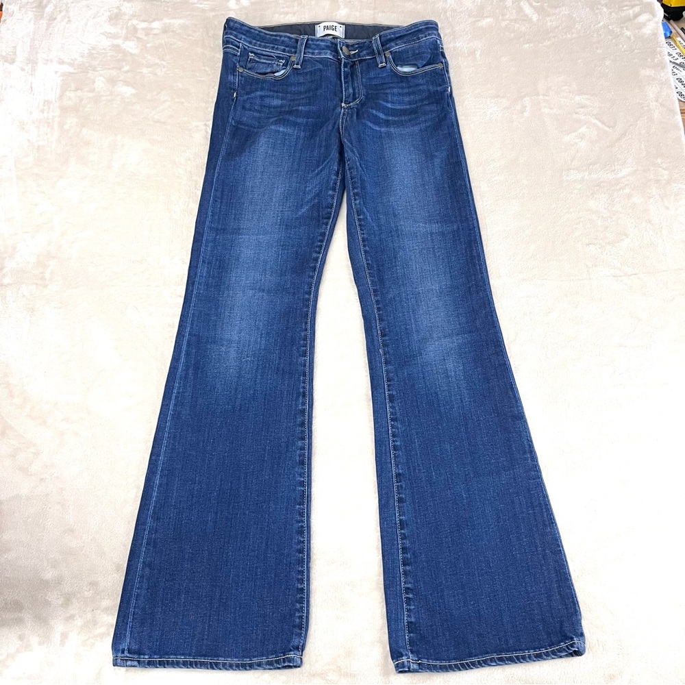 Paige Jeans Women’s 29 Blue Skyline Boot Petite Stretch Mid Rise 29 x 31